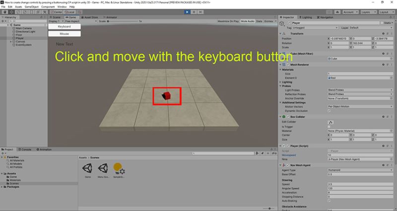 Change Control By Pressing A Button Using C Script In Unity - Full HD Sunset Patterns for Desktop